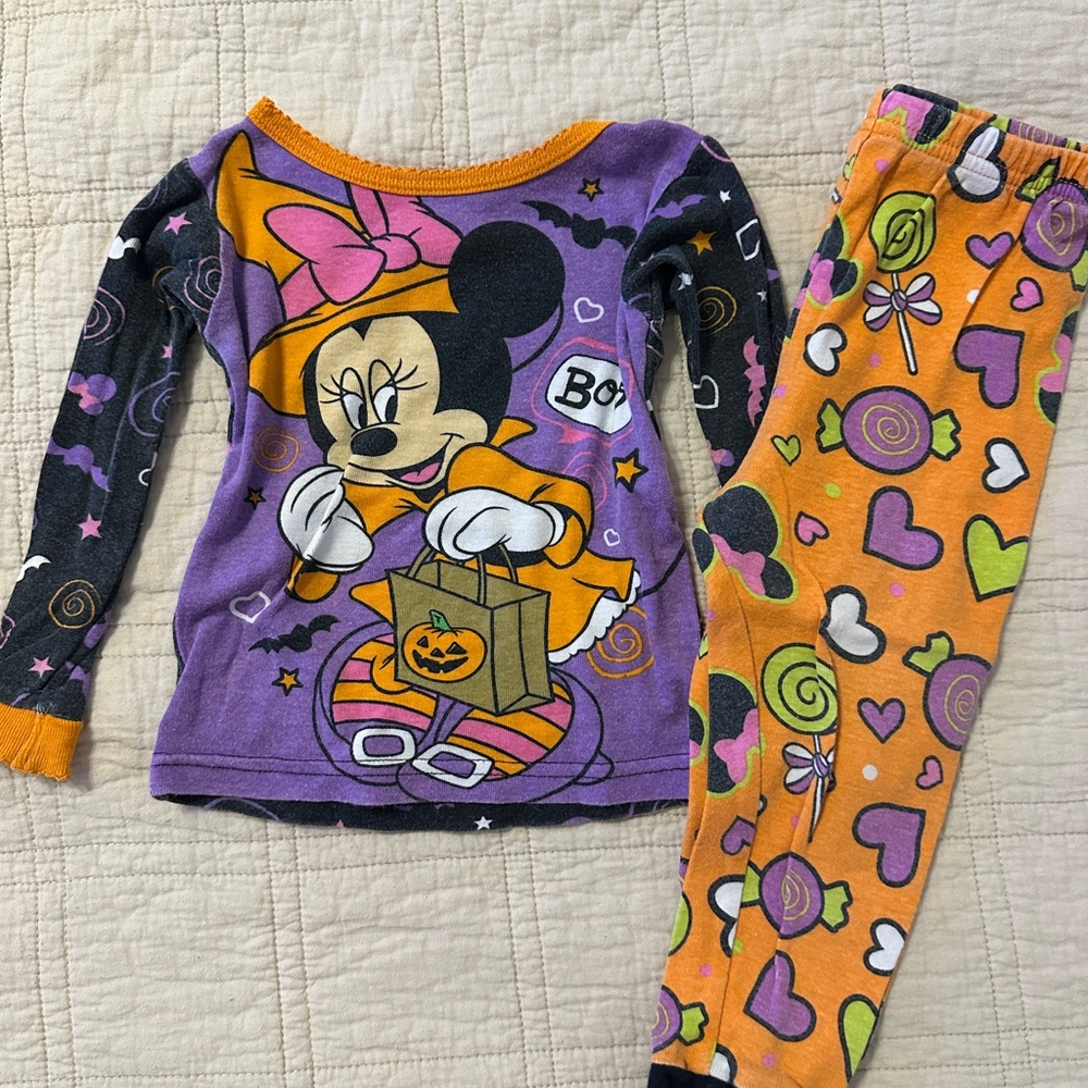 Minnie Mouse Halloween Pajama Set 18M